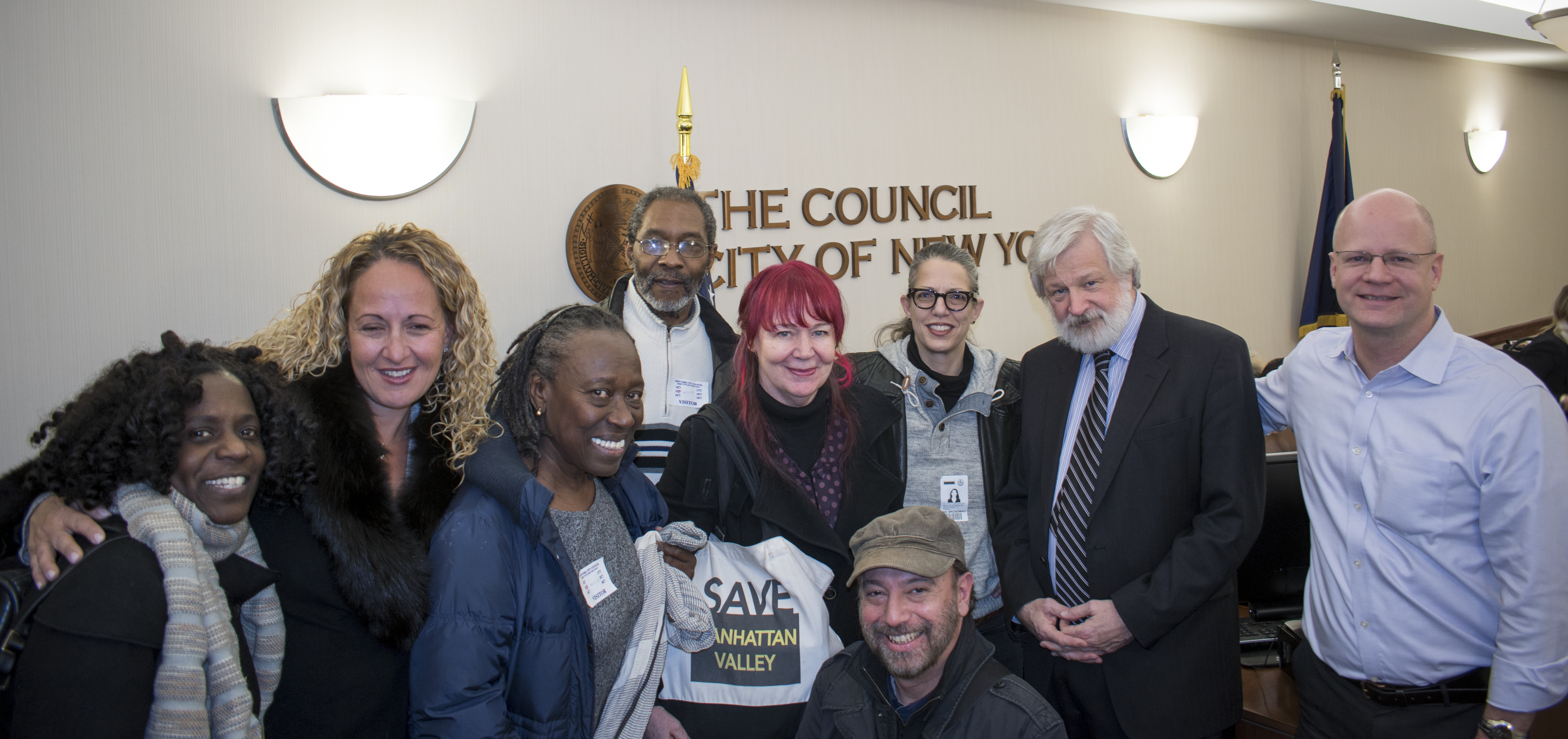 HDFC Coalition and our attorneys met with City Council Staff on Nov. 21, 2016. Left to right: Attorney Sheila E. Small, Attorney Emma Lupu, Sylvia Tyler, Wil Buckery, Glory Ann Hussey Kerstein, Michael Palma Mir, Tina DiFeliciantonio, Attorney Edward Filemyr, John McBride.